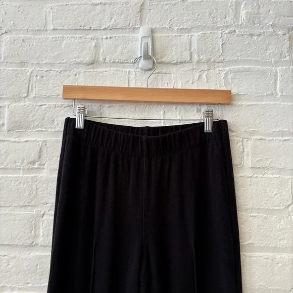 StatesideHoneyluxe Kick Flare Pants Seamed Knit Crop Black Small
